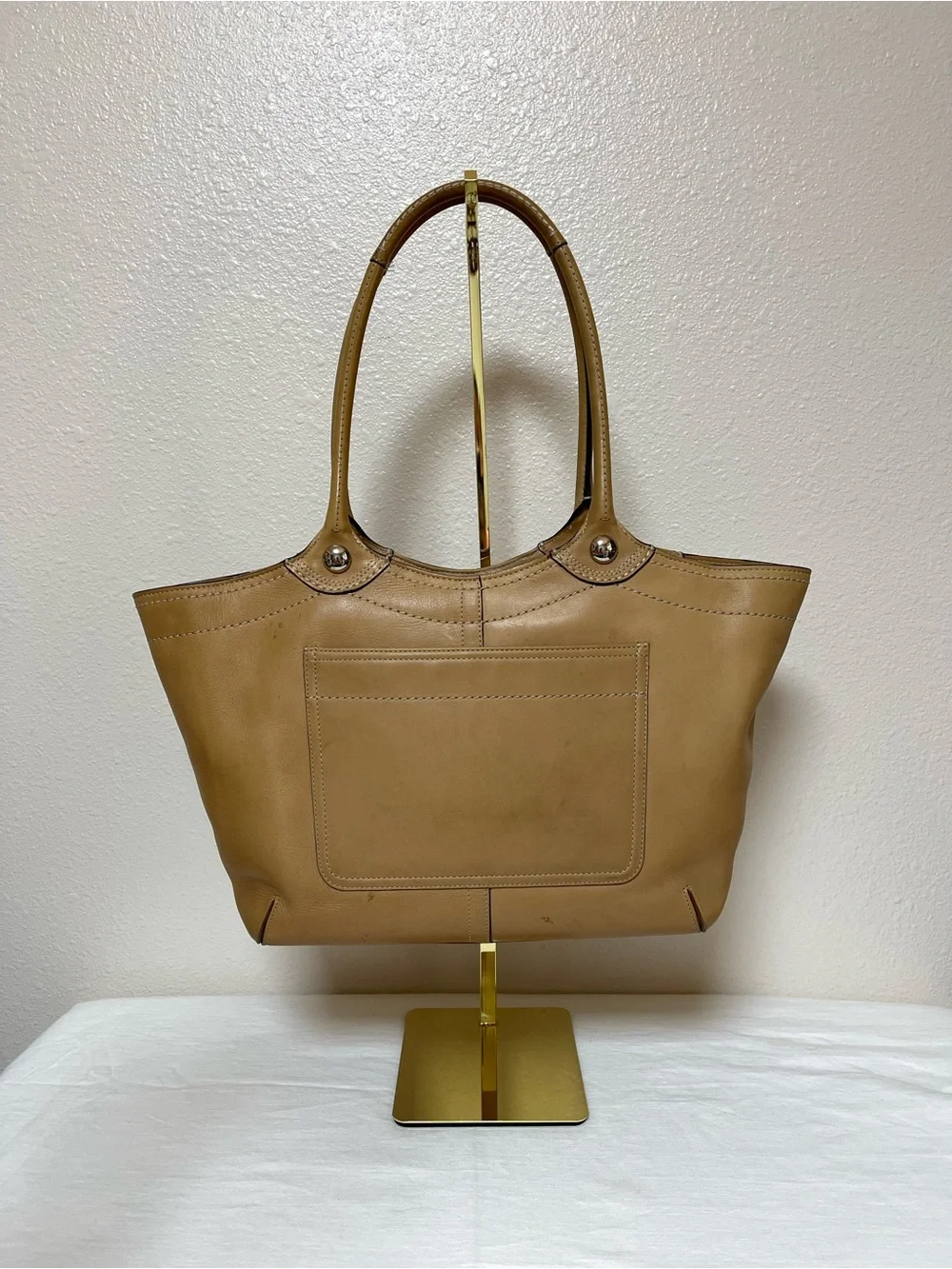 COACH Bleecker Legacy Tote in Tan - Picture 2 of 15